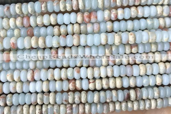 ROND166 15 inches 2*4mm rondelle synthetic sea sediment jasper beads