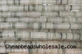 ROND242 15 inches 1.5*6mm heishi jade gemstone beads