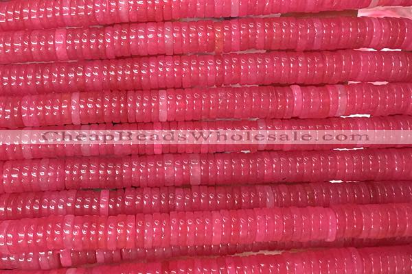 ROND248 15 inches 1.5*6mm heishi jade gemstone beads