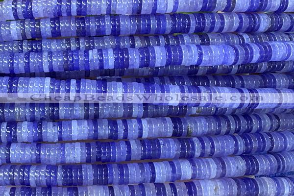 ROND260 15 inches 1.5*6mm heishi jade gemstone beads