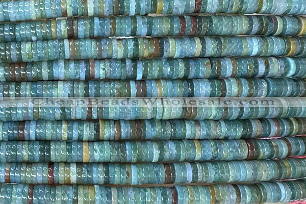 ROND271 15 inches 1.5*6mm heishi jasper gemstone beads