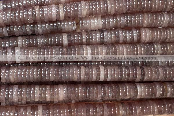 ROND282 15 inches 1.5*6mm heishi jade gemstone beads