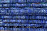 ROND285 15 inches 1.5*6mm heishi dyed lapis lazuli beads