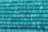ROND289 15 inches 1.5*6mm heishi jade gemstone beads