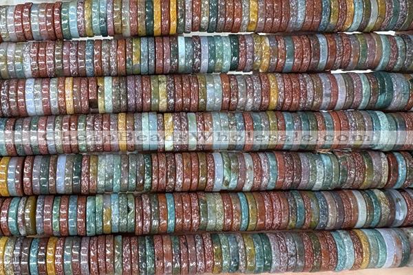 ROND295 15 inches 2*8mm heishi ocean agate beads