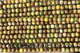 SEAS07 15 inches 4mm round dyed imperial jasper beads