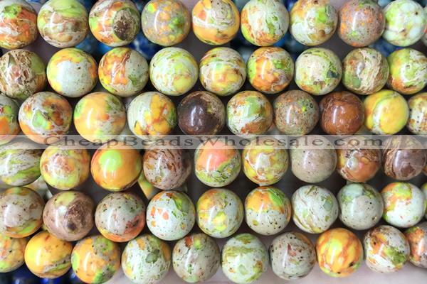SEAS105 15 inches 10mm round dyed imperial jasper beads
