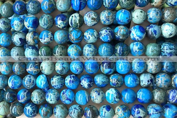 SEAS70 15 inches 8mm round dyed imperial jasper beads