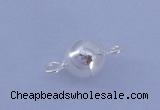SSC101 5pcs 6mm round 925 sterling silver magnetic clasps