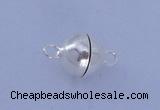 SSC102 5pcs 8mm round 925 sterling silver magnetic clasps