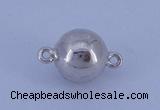 SSC107 5pcs 8mm round 925 sterling silver magnetic clasps