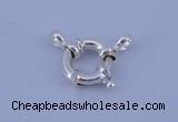 SSC204 5pcs 15mm 925 sterling silver spring rings clasps