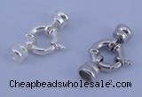 SSC213 5pcs 12mm sterling silver spring rings clasps