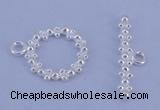 SSC22 5pcs 11mm donut 925 sterling silver toggle clasps