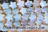 STAR43 15 inches 14mm faceted star opal gemstone beads