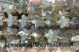 STAR60 15 inches 14mm faceted star labradorite gemstone beads