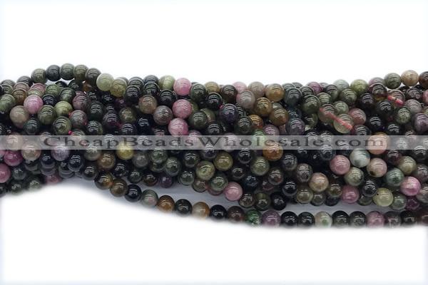 TPUR09 15 inches 6mm round tourmaline gemstone beads