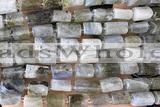 TUBE111 15 inches 6*11mm - 8*14mm faceted tube labradorite beads