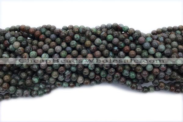 TURQ225 15 inches 6mm round chrysocolla gemstone beads