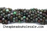 TURQ227 15 inches 10mm round chrysocolla gemstone beads