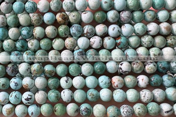 TURQ230 15 inches 6mm round turquoise beads wholesale